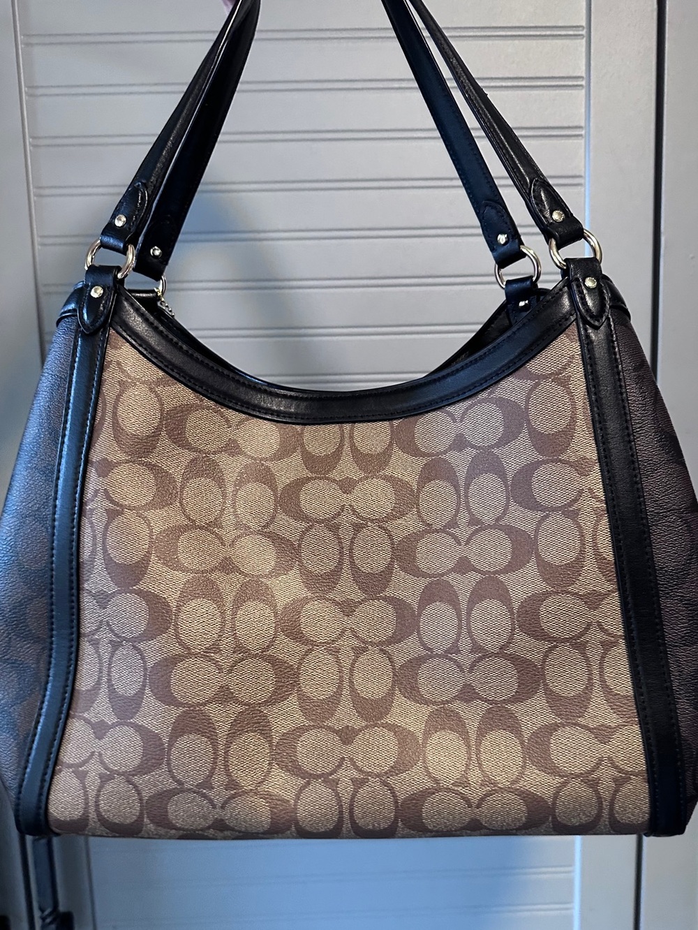 Coach Kristy Shoulder Bag In Blocked Signature Canvas NWOT MSRP: $498.00 - Picture 14 of 16